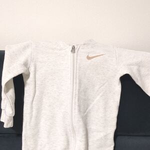 Nike Gray One Piece Footie for Kids